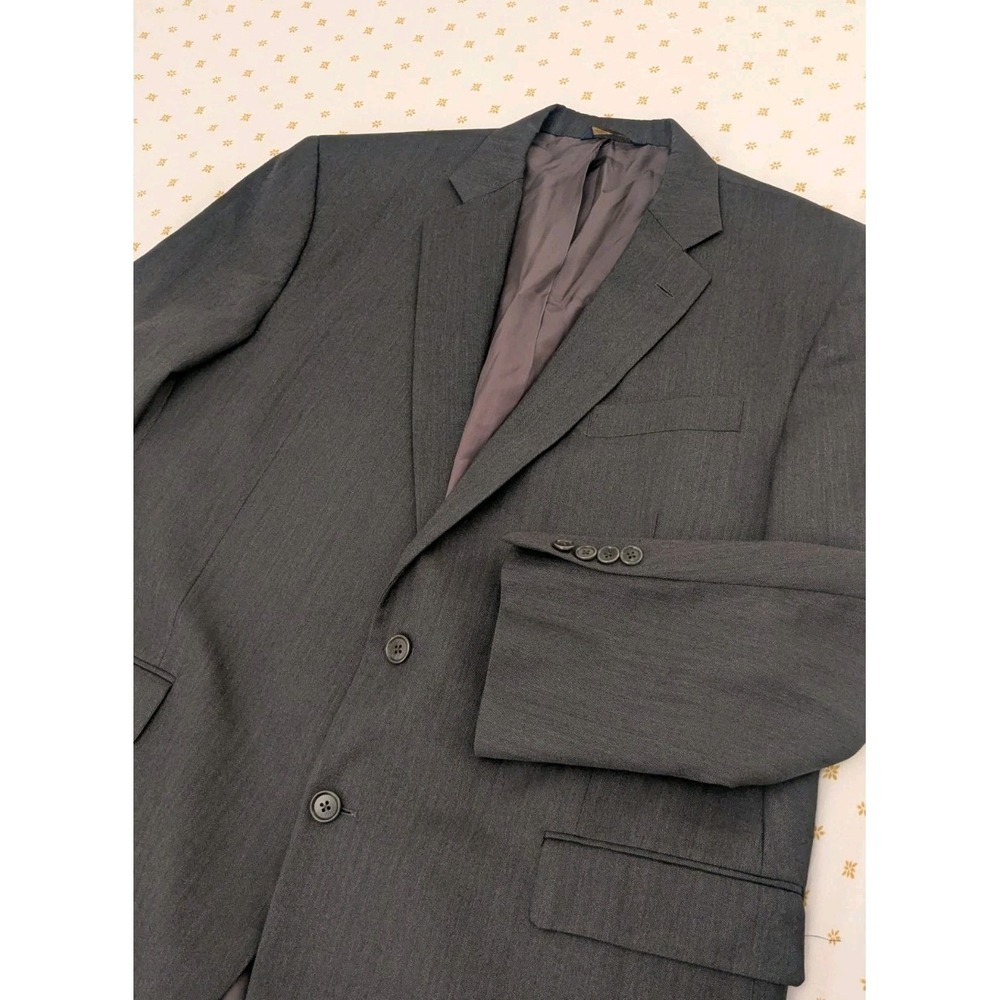 Brooks Brothers Saxxon Makers Merchants Madison Gray Blazer Herringbone USA 48R